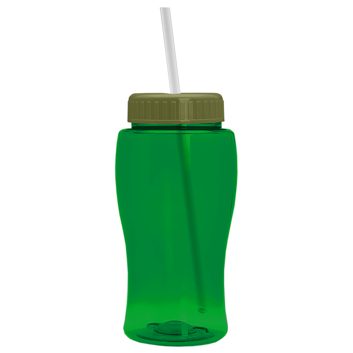 Custom logo Poly+ Jr. Bottle with Straw Lid - 18 oz.