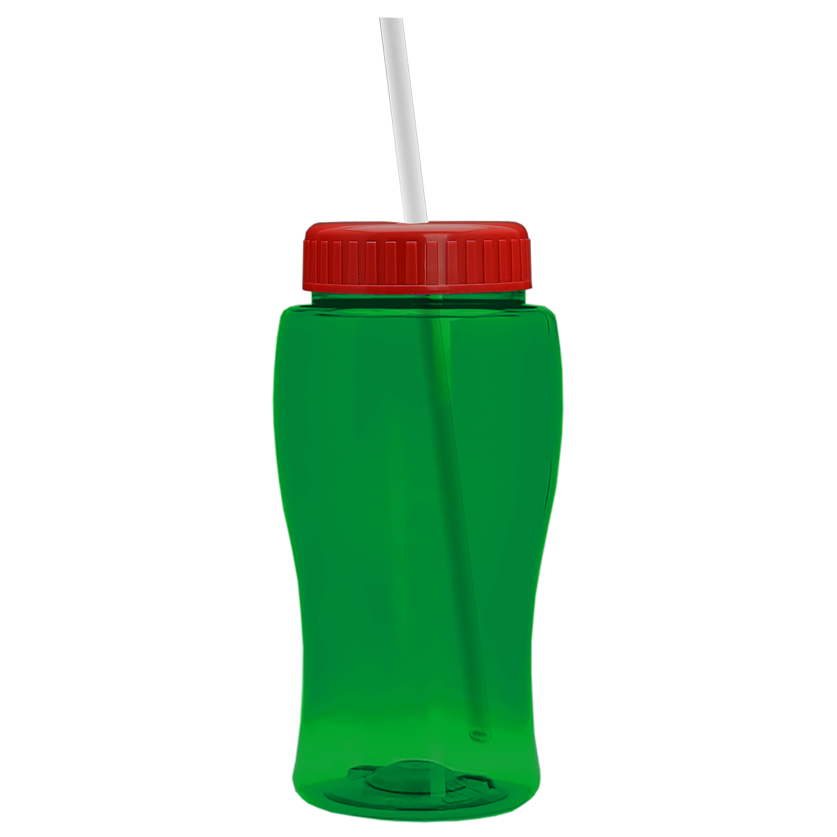 Custom logo Poly+ Jr. Bottle with Straw Lid - 18 oz.