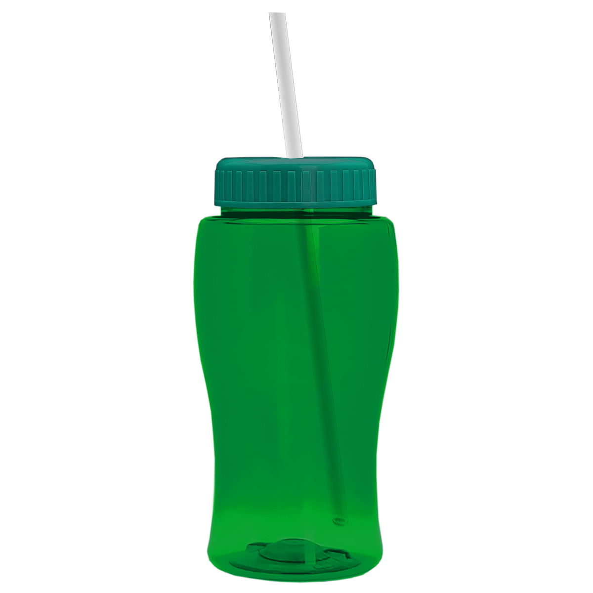 Custom logo Poly+ Jr. Bottle with Straw Lid - 18 oz.