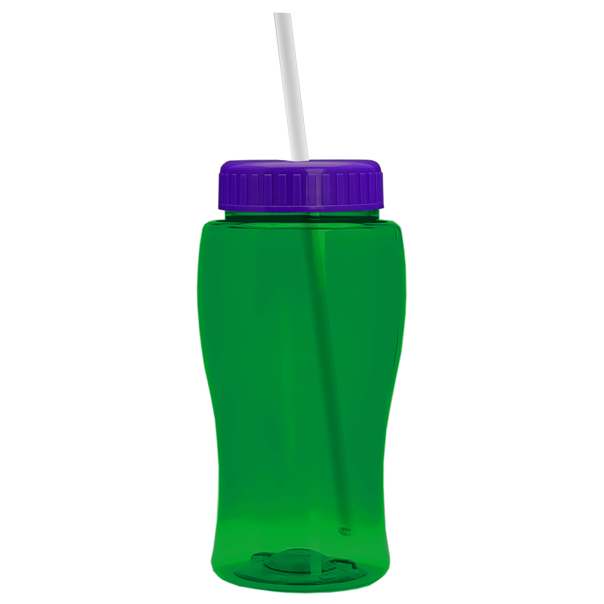 Custom logo Poly+ Jr. Bottle with Straw Lid - 18 oz.