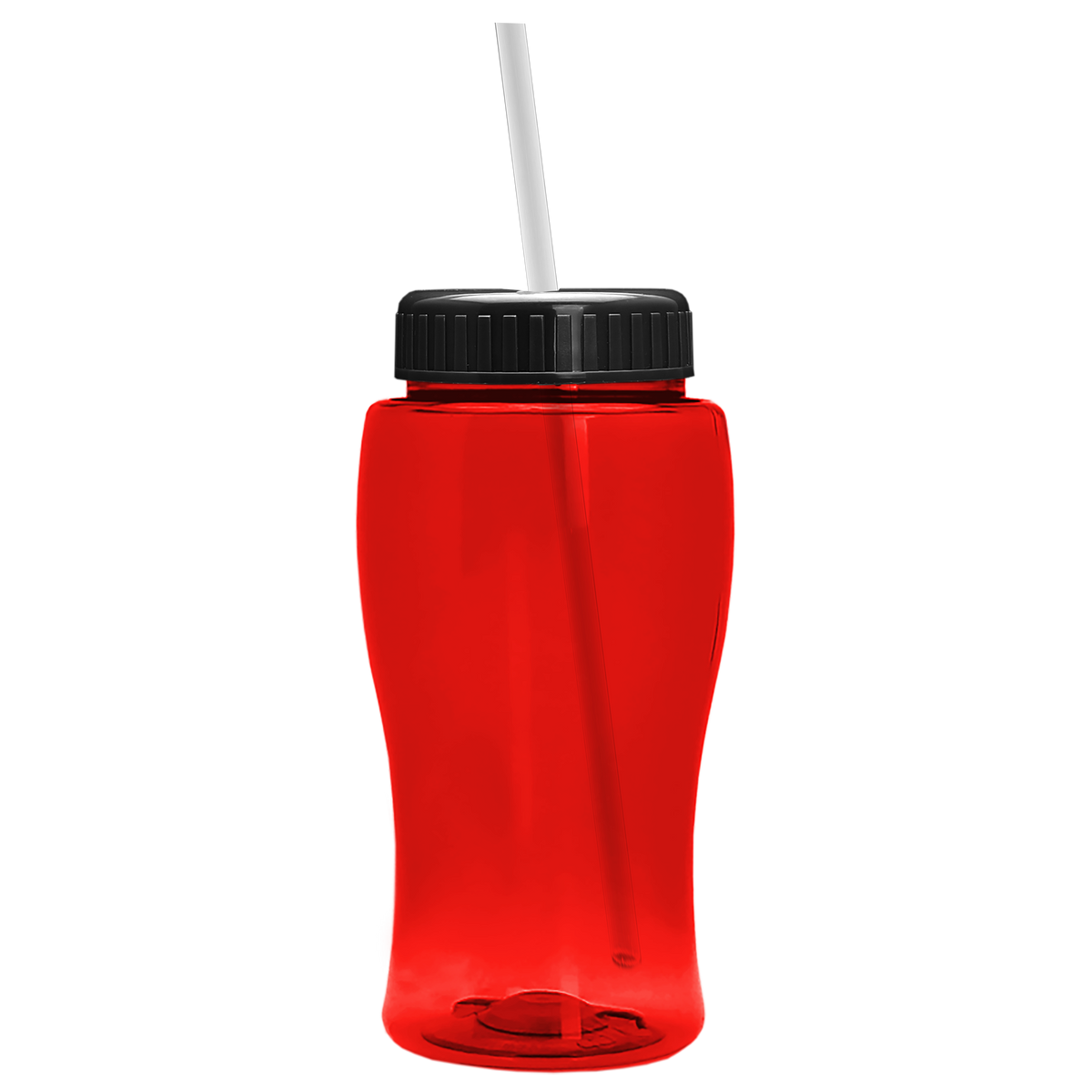 Custom logo Poly+ Jr. Bottle with Straw Lid - 18 oz.