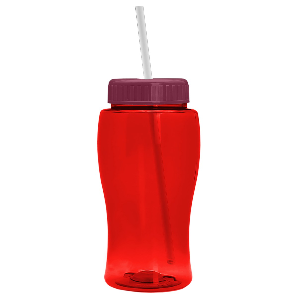 Custom logo Poly+ Jr. Bottle with Straw Lid - 18 oz.
