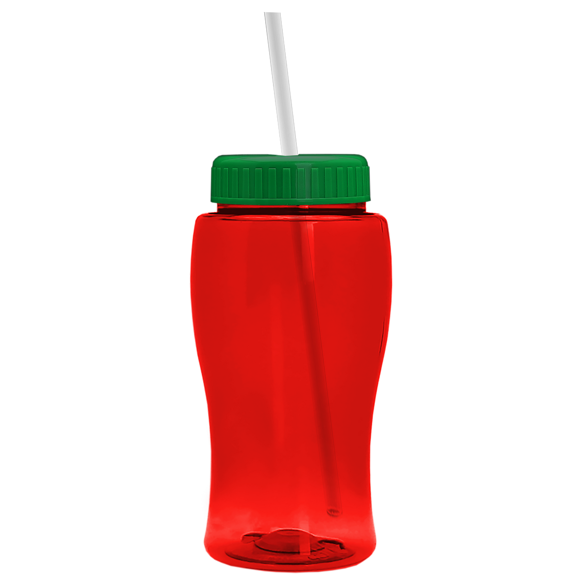 Custom logo Poly+ Jr. Bottle with Straw Lid - 18 oz.
