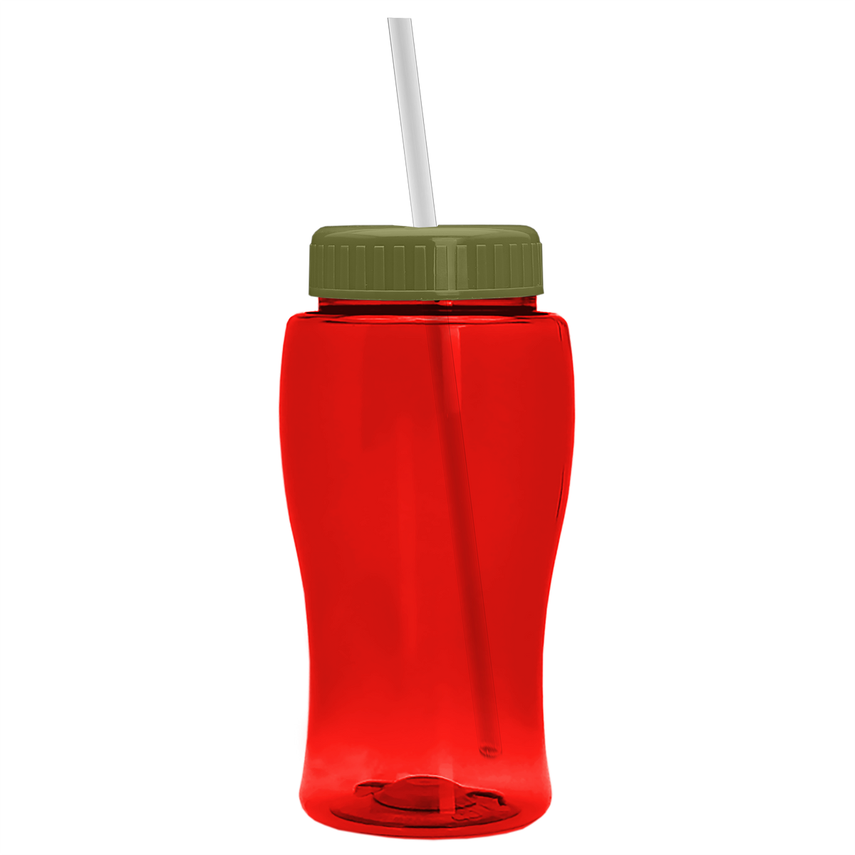 Custom logo Poly+ Jr. Bottle with Straw Lid - 18 oz.