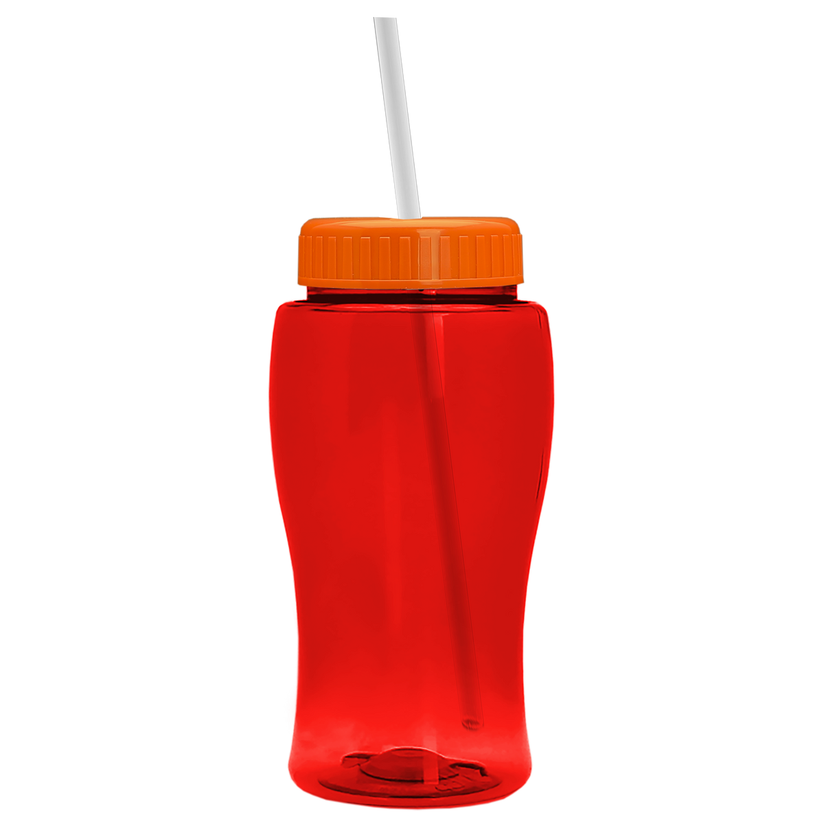 Custom logo Poly+ Jr. Bottle with Straw Lid - 18 oz.