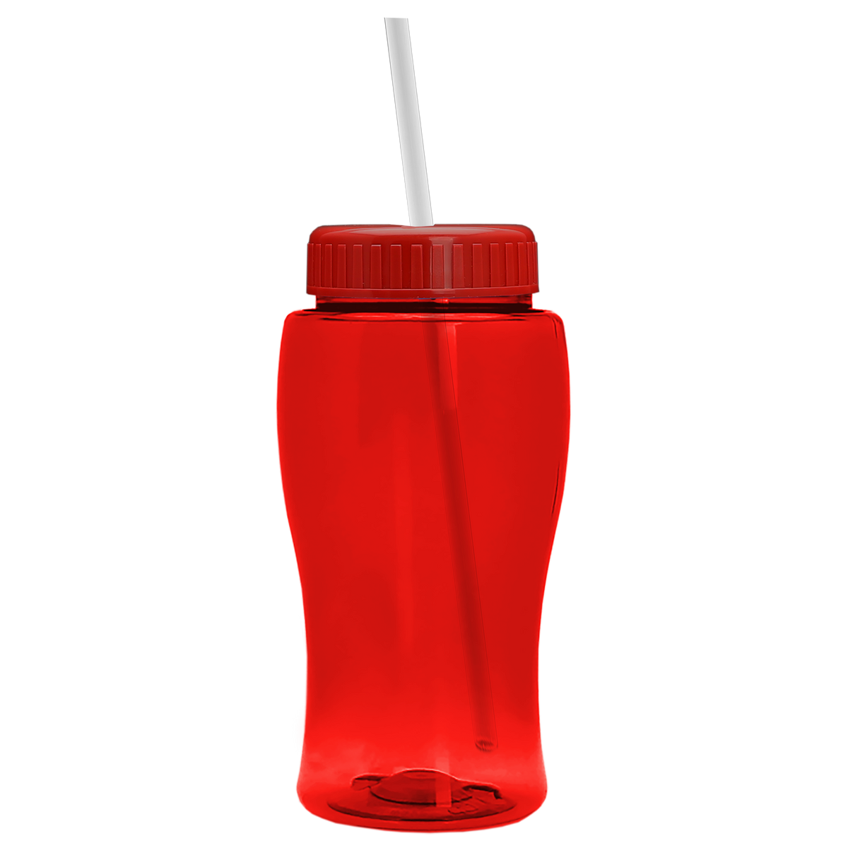 Custom logo Poly+ Jr. Bottle with Straw Lid - 18 oz.