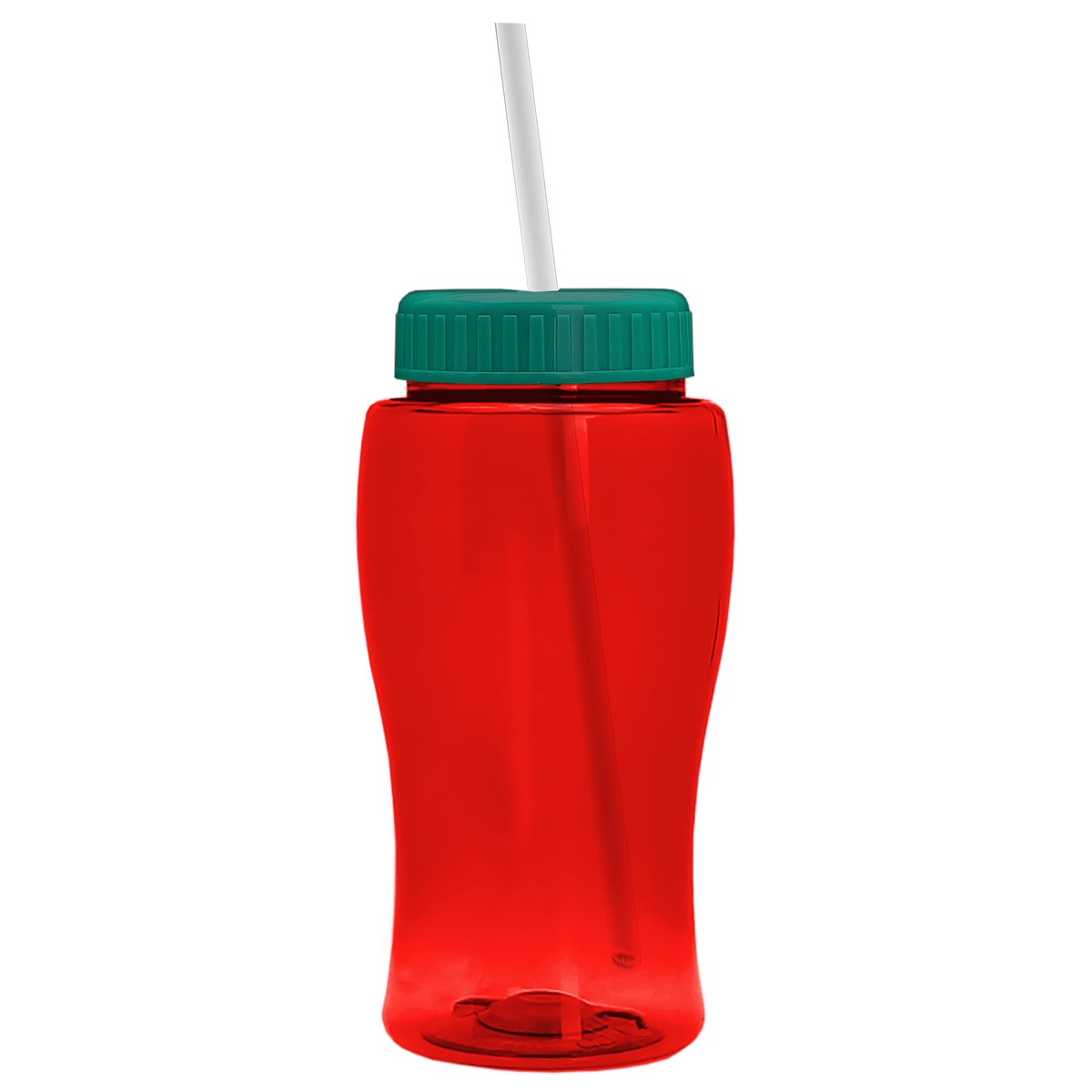 Custom logo Poly+ Jr. Bottle with Straw Lid - 18 oz.