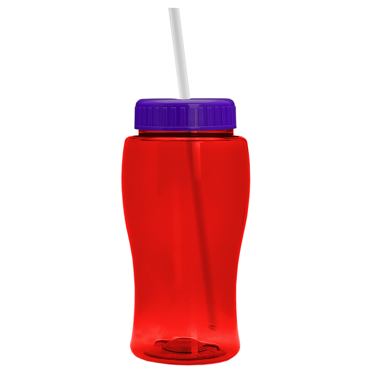 Custom logo Poly+ Jr. Bottle with Straw Lid - 18 oz.
