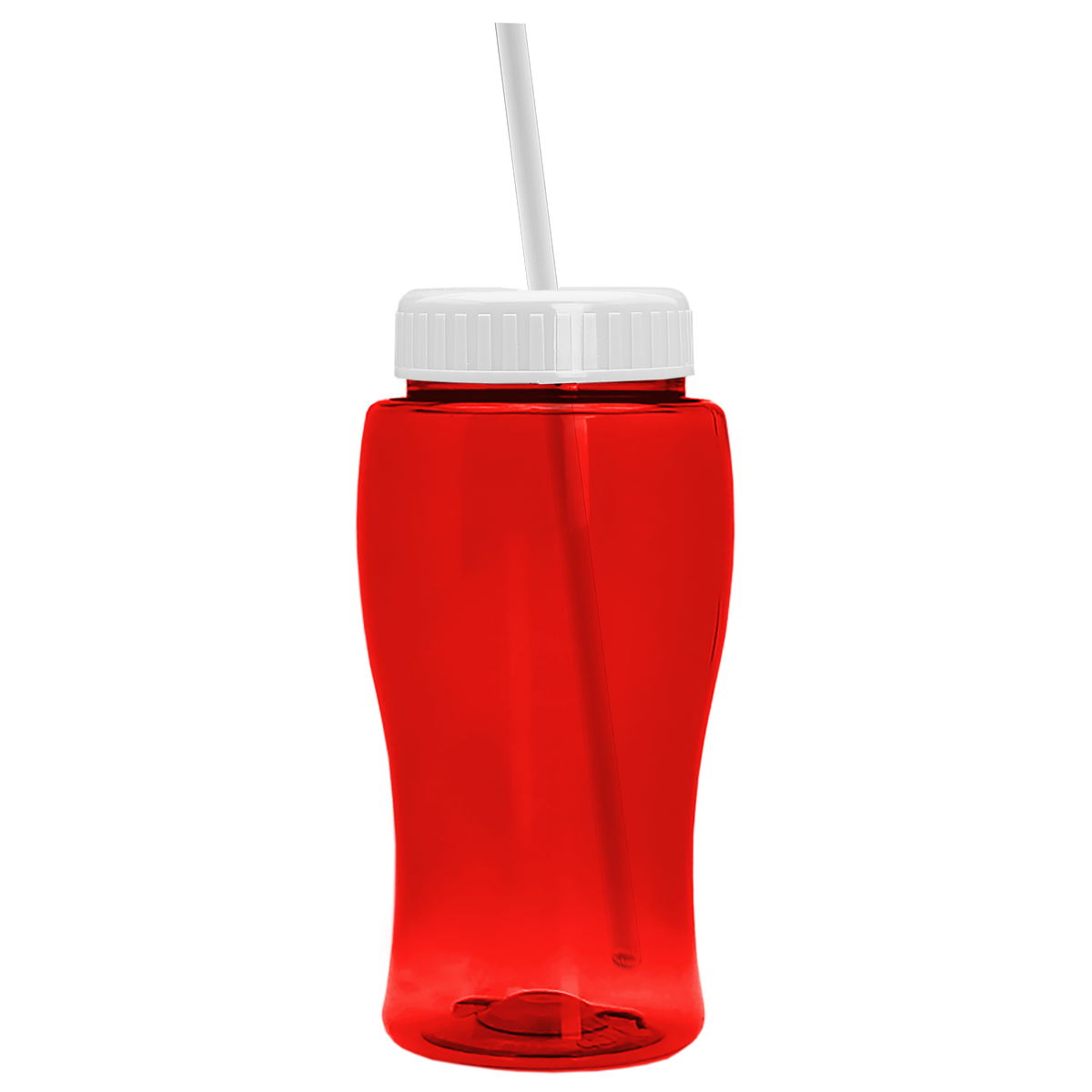 Custom logo Poly+ Jr. Bottle with Straw Lid - 18 oz.