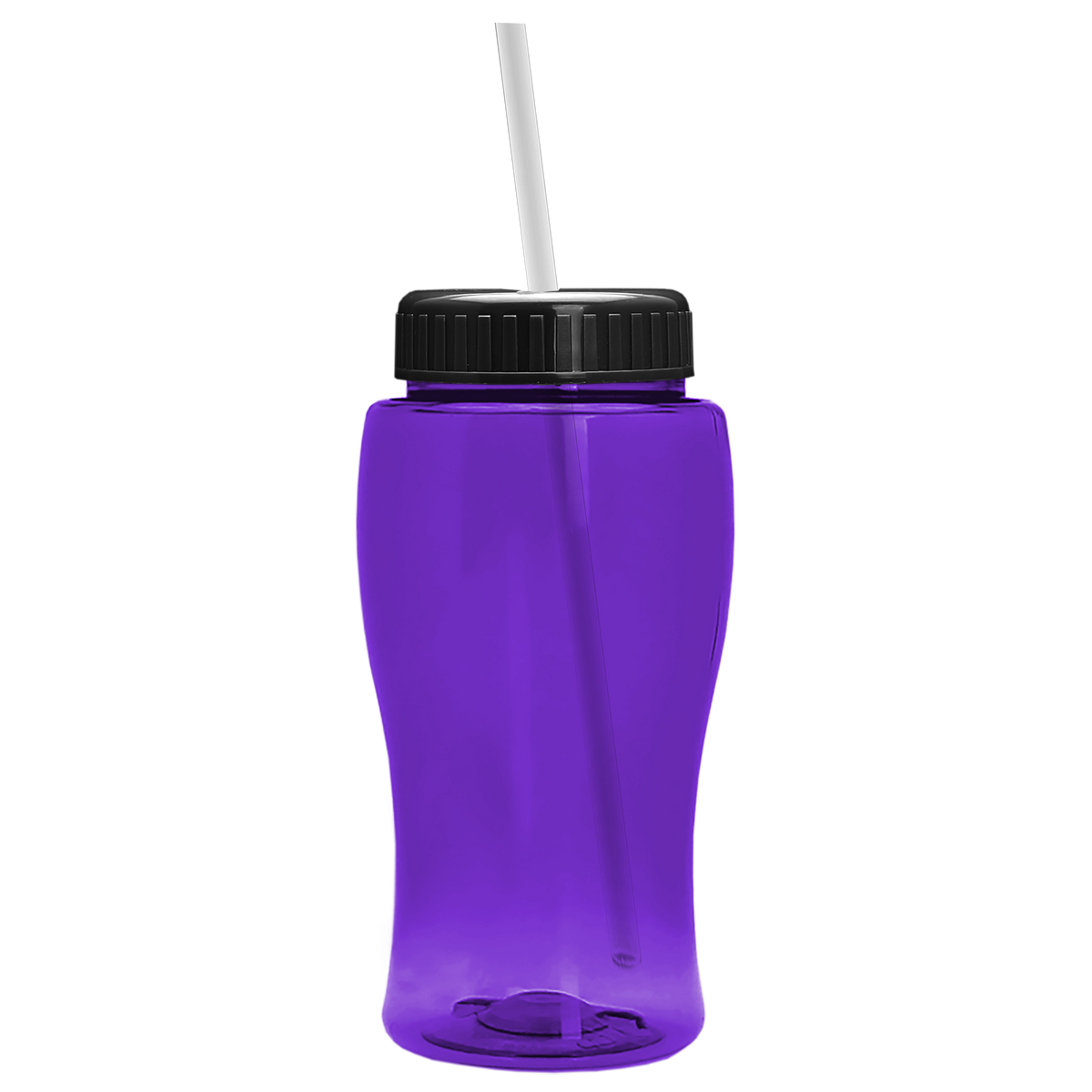 Custom logo Poly+ Jr. Bottle with Straw Lid - 18 oz.