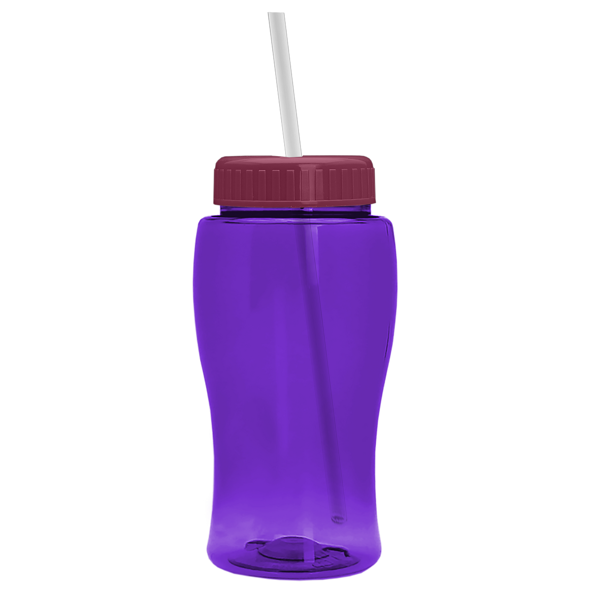 Custom logo Poly+ Jr. Bottle with Straw Lid - 18 oz.