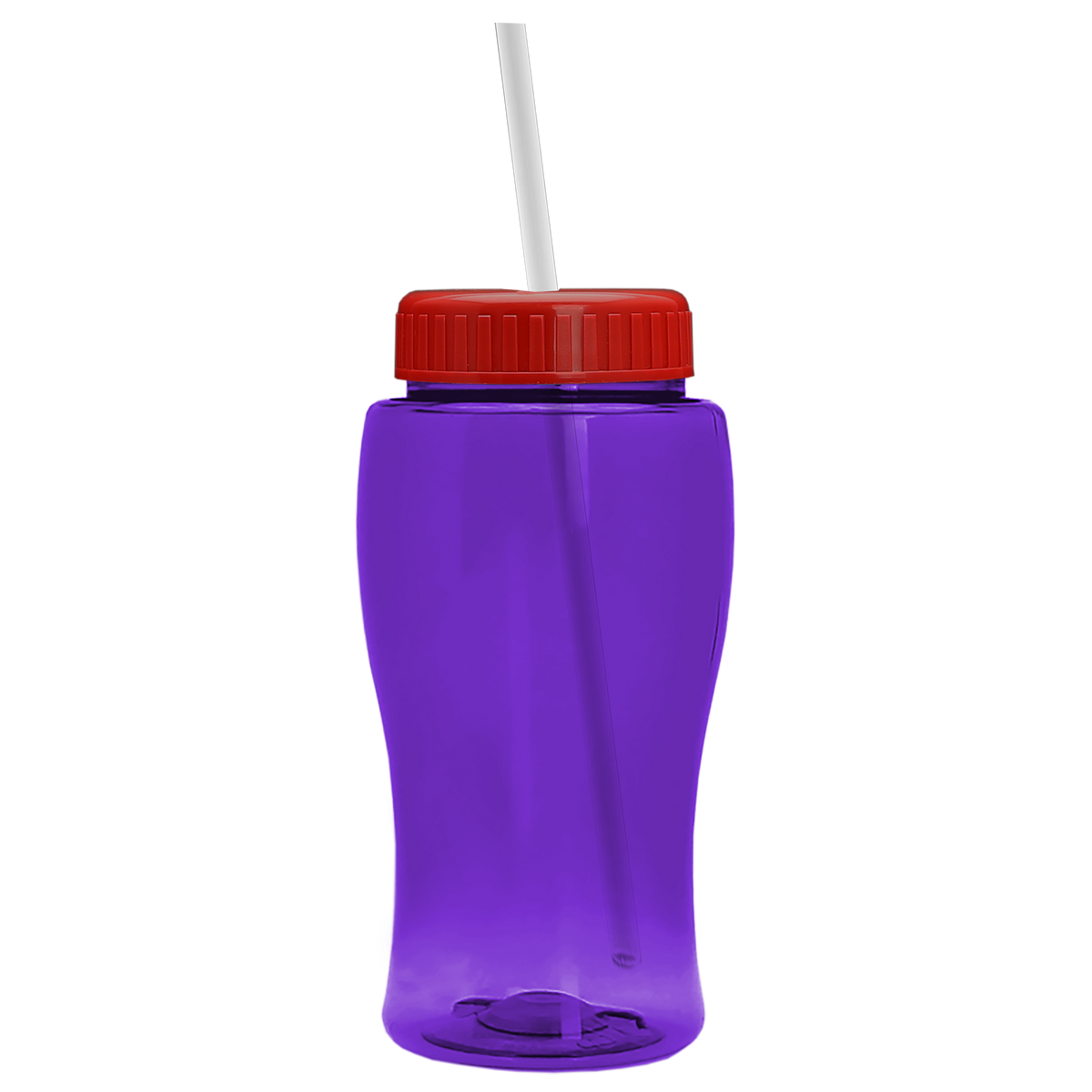 Custom logo Poly+ Jr. Bottle with Straw Lid - 18 oz.