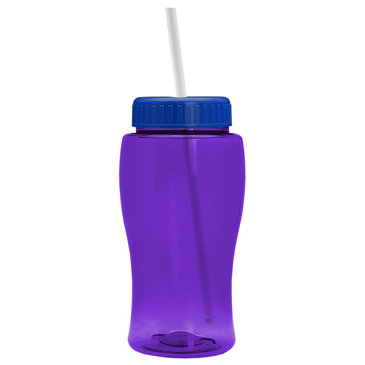 Custom logo Poly+ Jr. Bottle with Straw Lid - 18 oz.