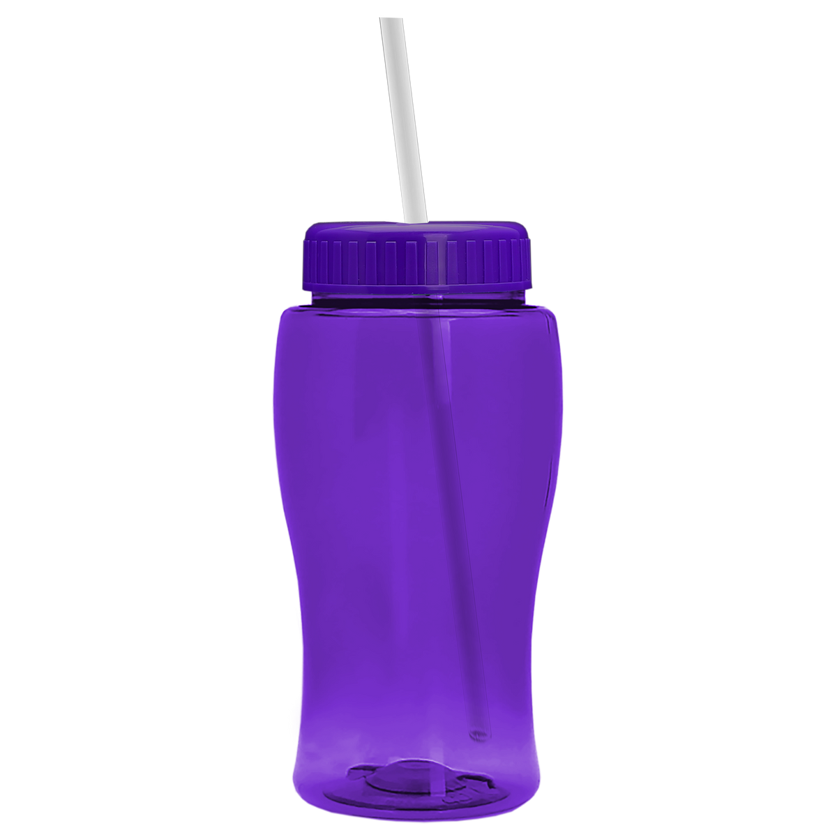 Custom logo Poly+ Jr. Bottle with Straw Lid - 18 oz.