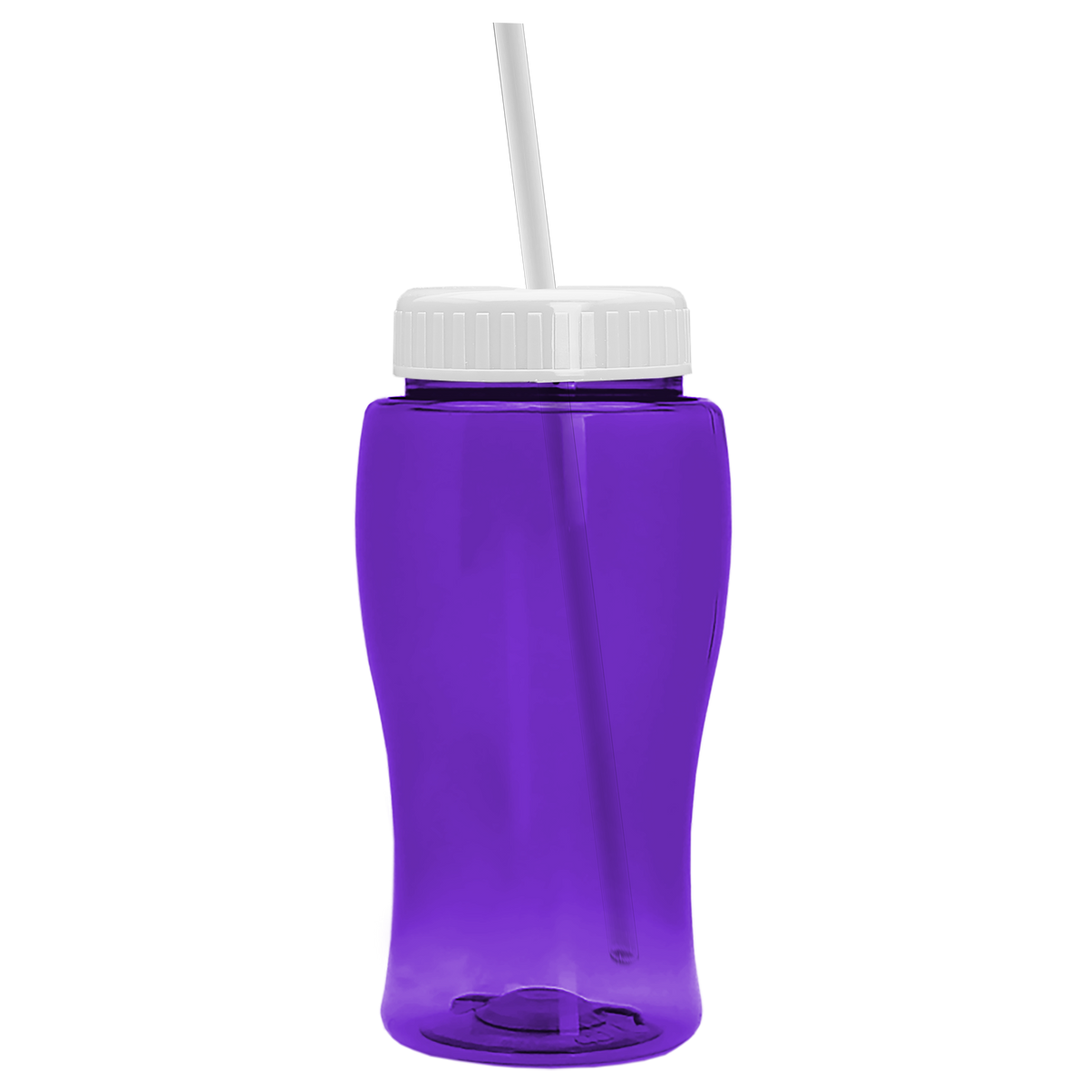 Custom logo Poly+ Jr. Bottle with Straw Lid - 18 oz.