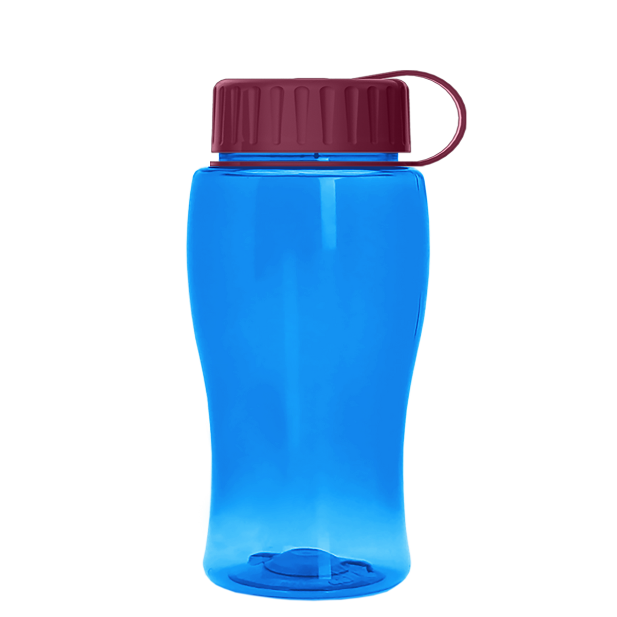 Custom logo Poly+ Jr. Bottle with Tethered Lid - 18 oz.
