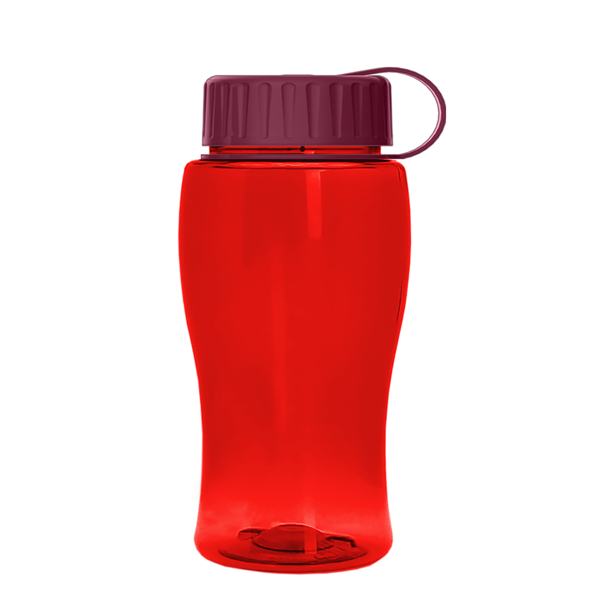 Custom logo Poly+ Jr. Bottle with Tethered Lid - 18 oz.