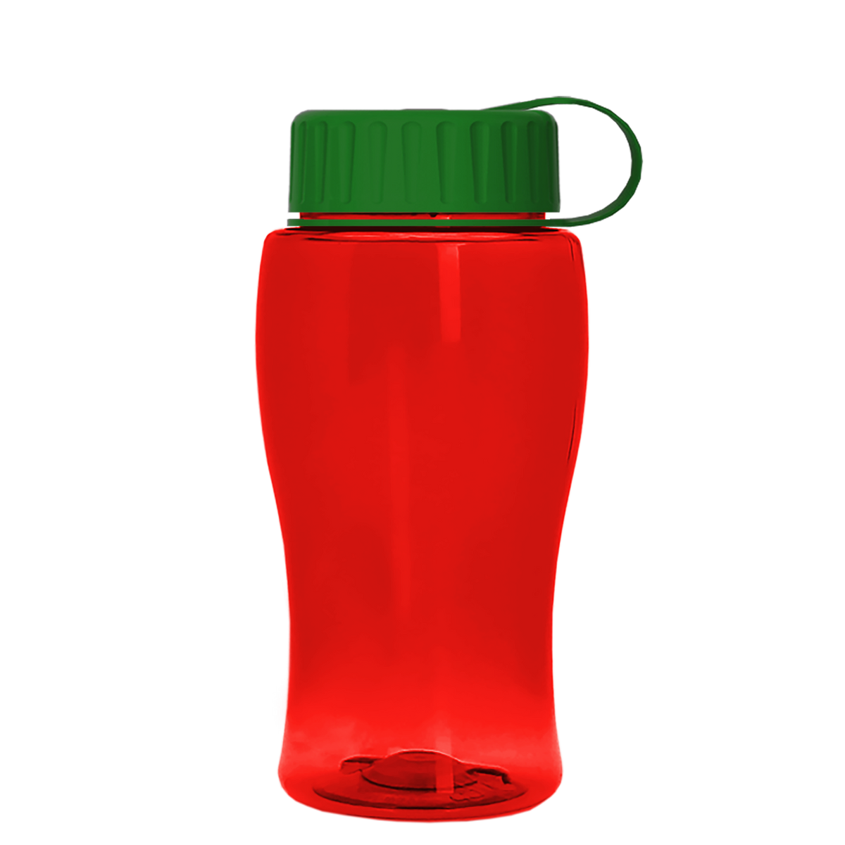 Custom logo Poly+ Jr. Bottle with Tethered Lid - 18 oz.