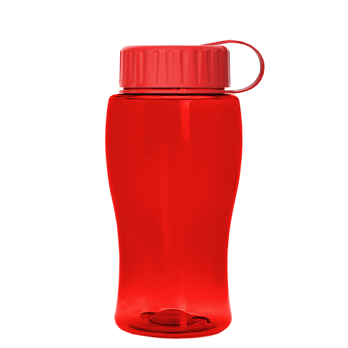 Custom logo Poly+ Jr. Bottle with Tethered Lid - 18 oz.