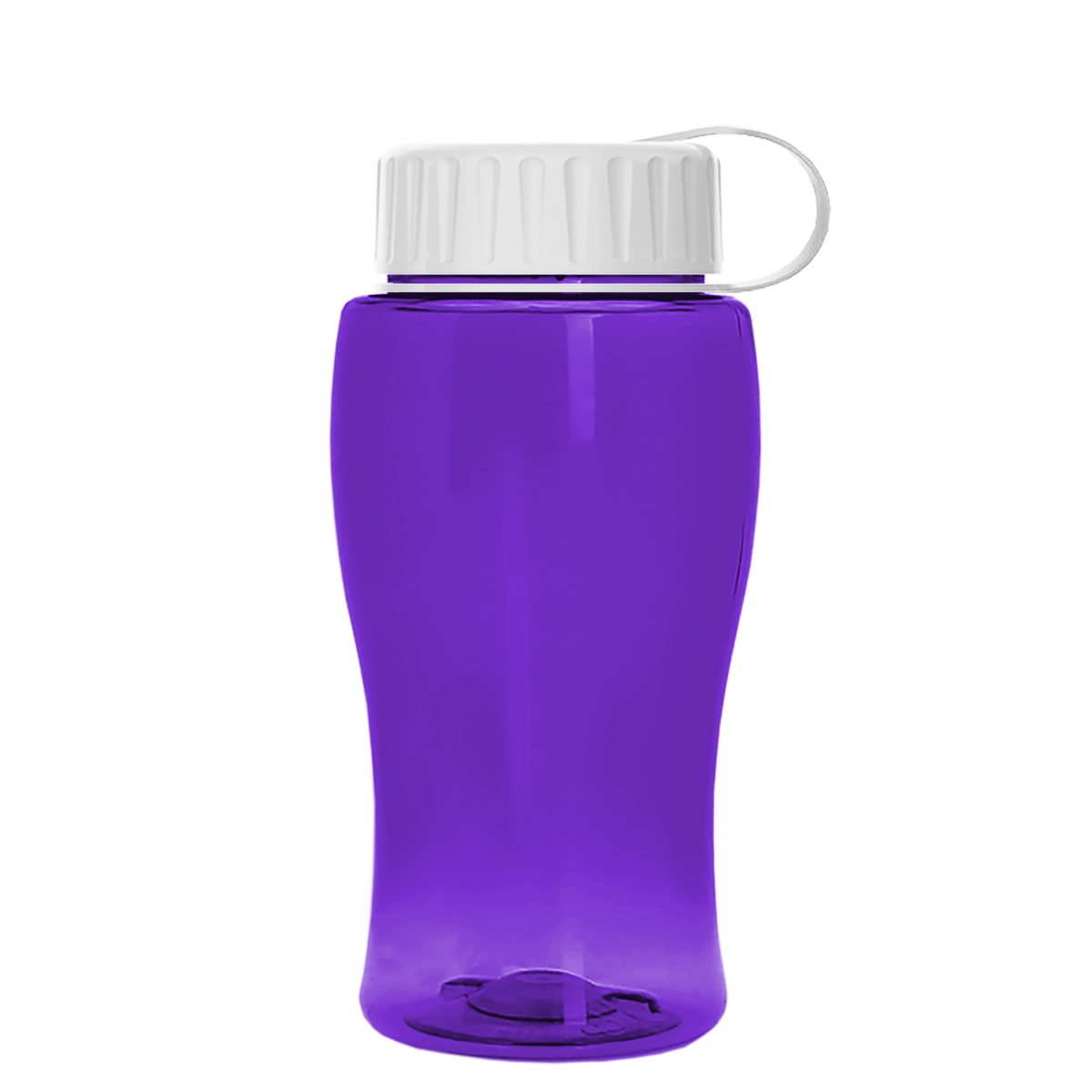 Custom logo Poly+ Jr. Bottle with Tethered Lid - 18 oz.