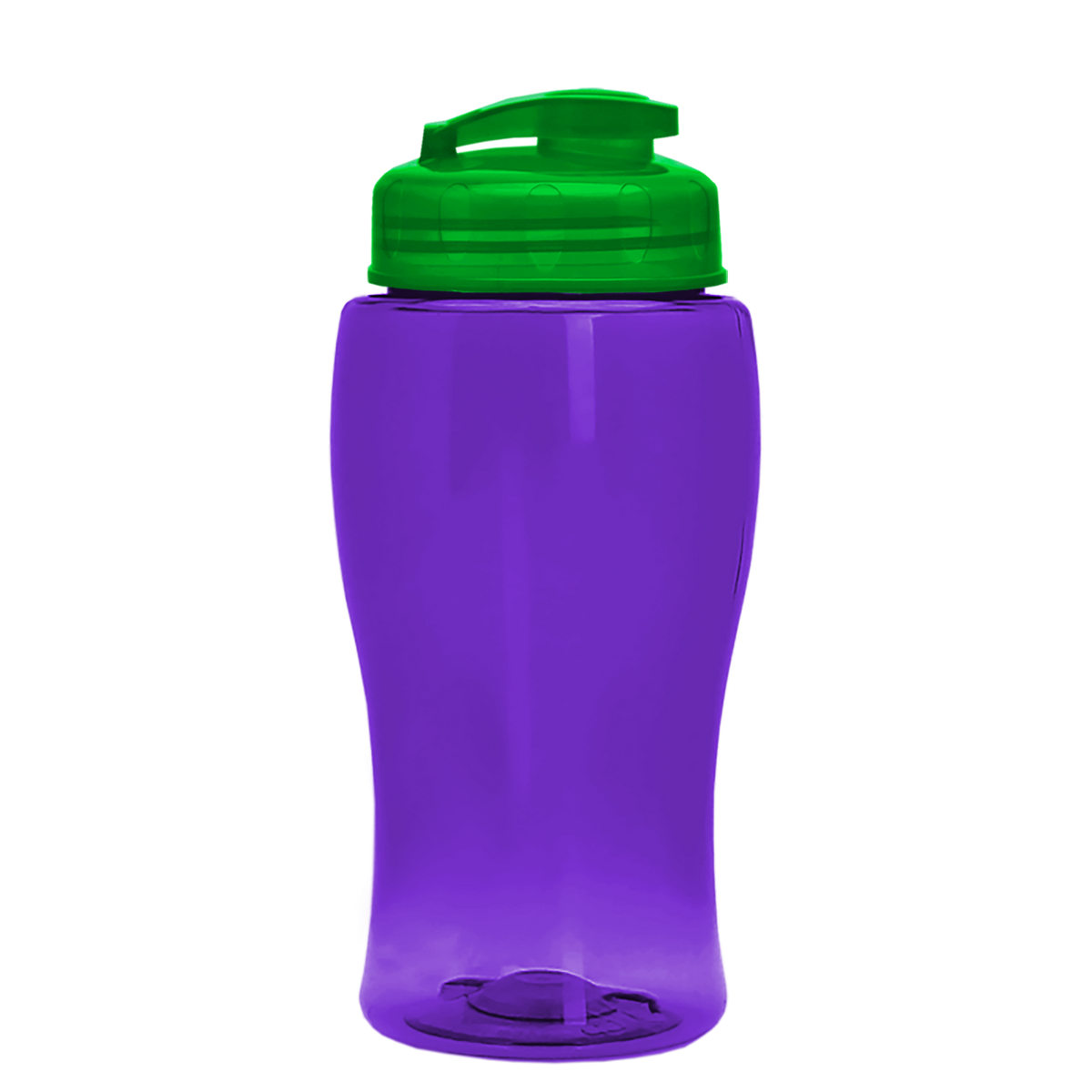Custom logo Poly+ Jr. Bottle with Flip-Top Lid - 18 oz.