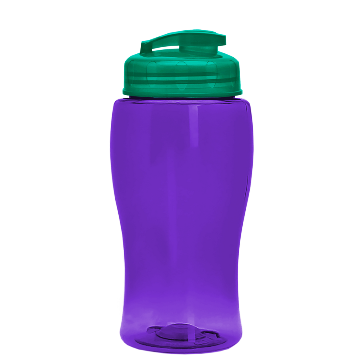 Custom logo Poly+ Jr. Bottle with Flip-Top Lid - 18 oz.