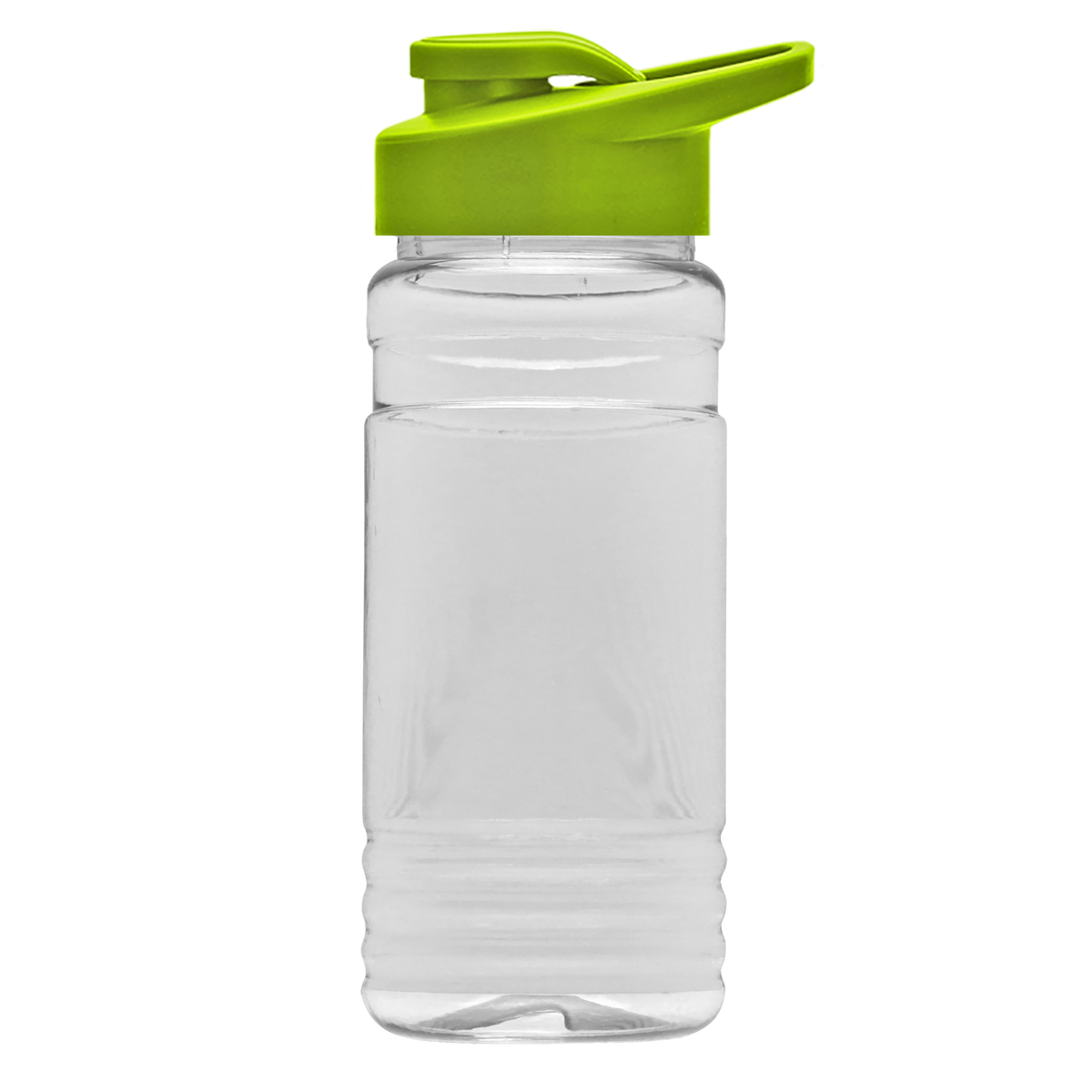 Custom logo Clear Bottle with Drink-Thru Lid - 20 oz.