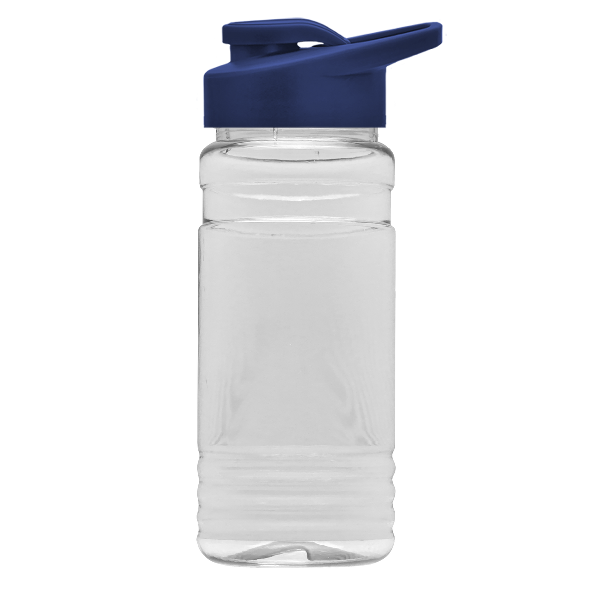 Custom logo Clear Bottle with Drink-Thru Lid - 20 oz.
