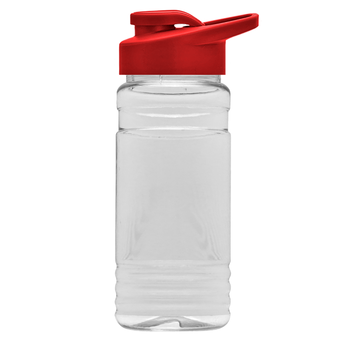 Custom logo Clear Bottle with Drink-Thru Lid - 20 oz.