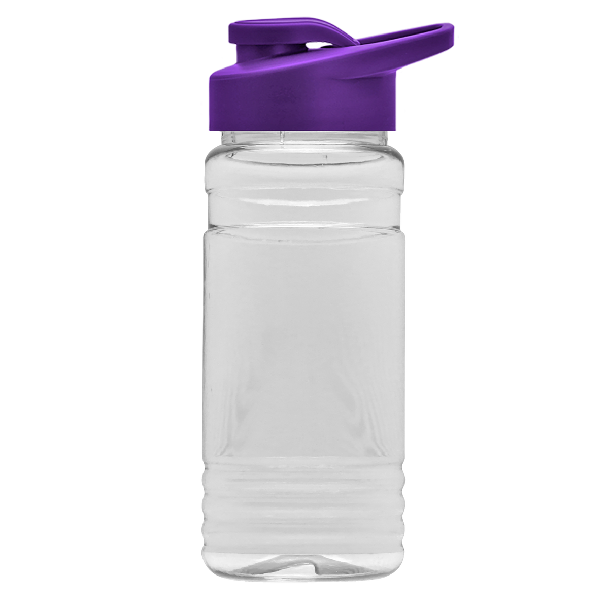 Custom logo Clear Bottle with Drink-Thru Lid - 20 oz.