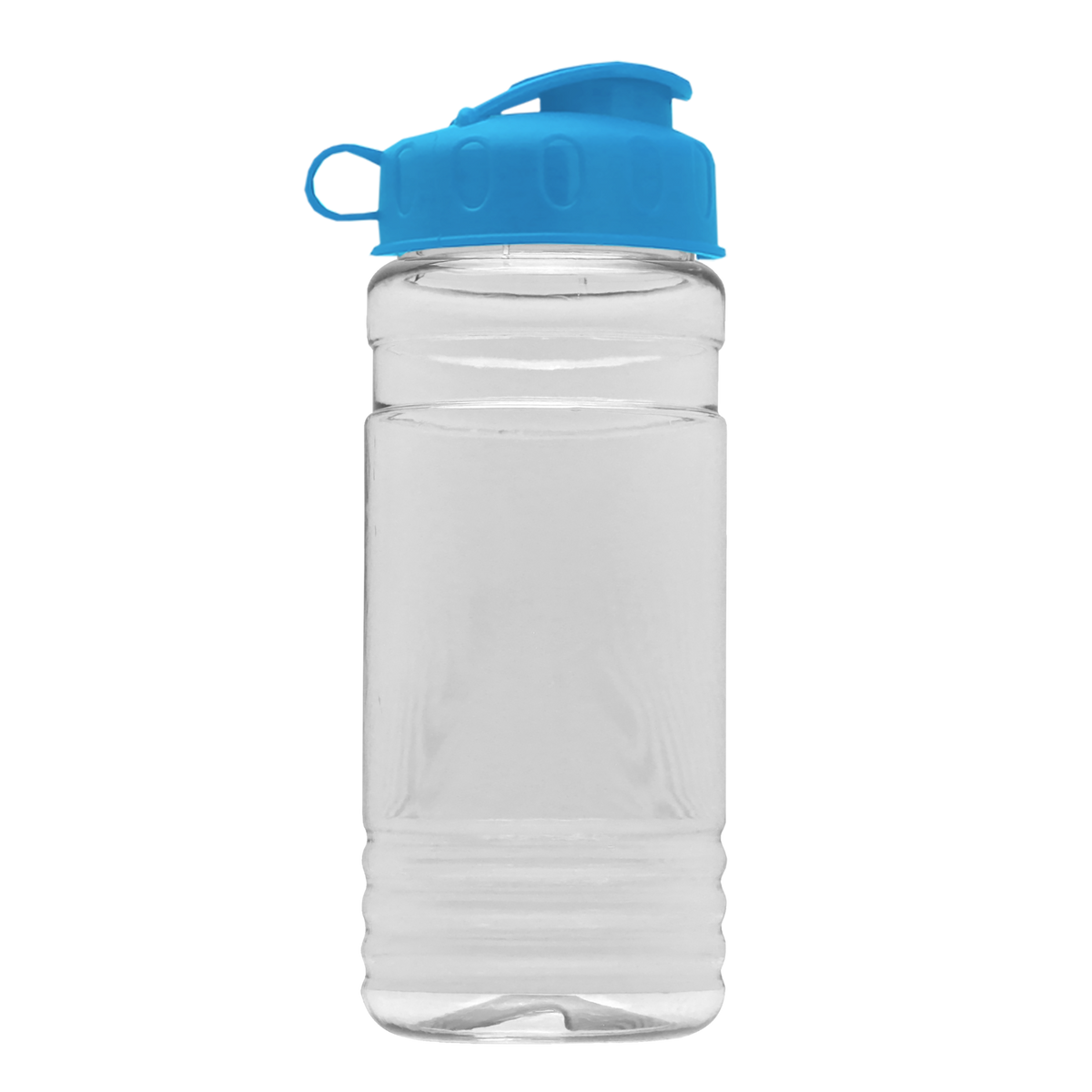 Custom logo Clear Bottle with Flip Lid - 20 oz.