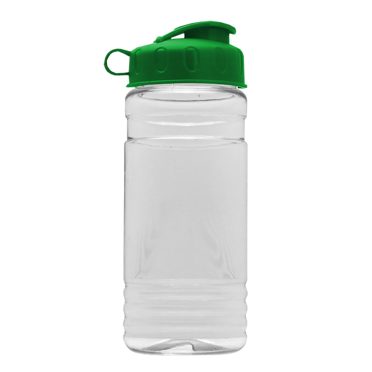 Custom logo Clear Bottle with Flip Lid - 20 oz.