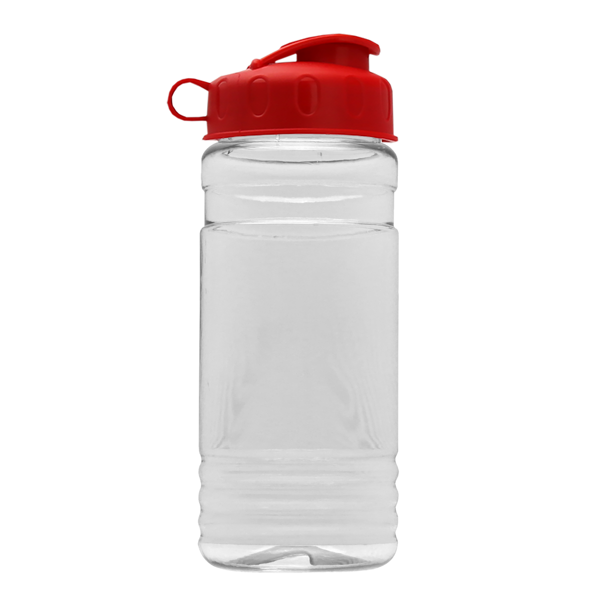 Custom logo Clear Bottle with Flip Lid - 20 oz.
