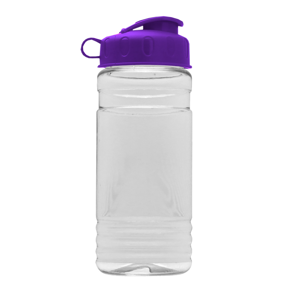Custom logo Clear Bottle with Flip Lid - 20 oz.