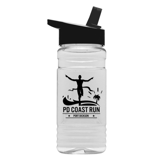 Clear Bottle with Flip-Straw Lid - 20 oz.