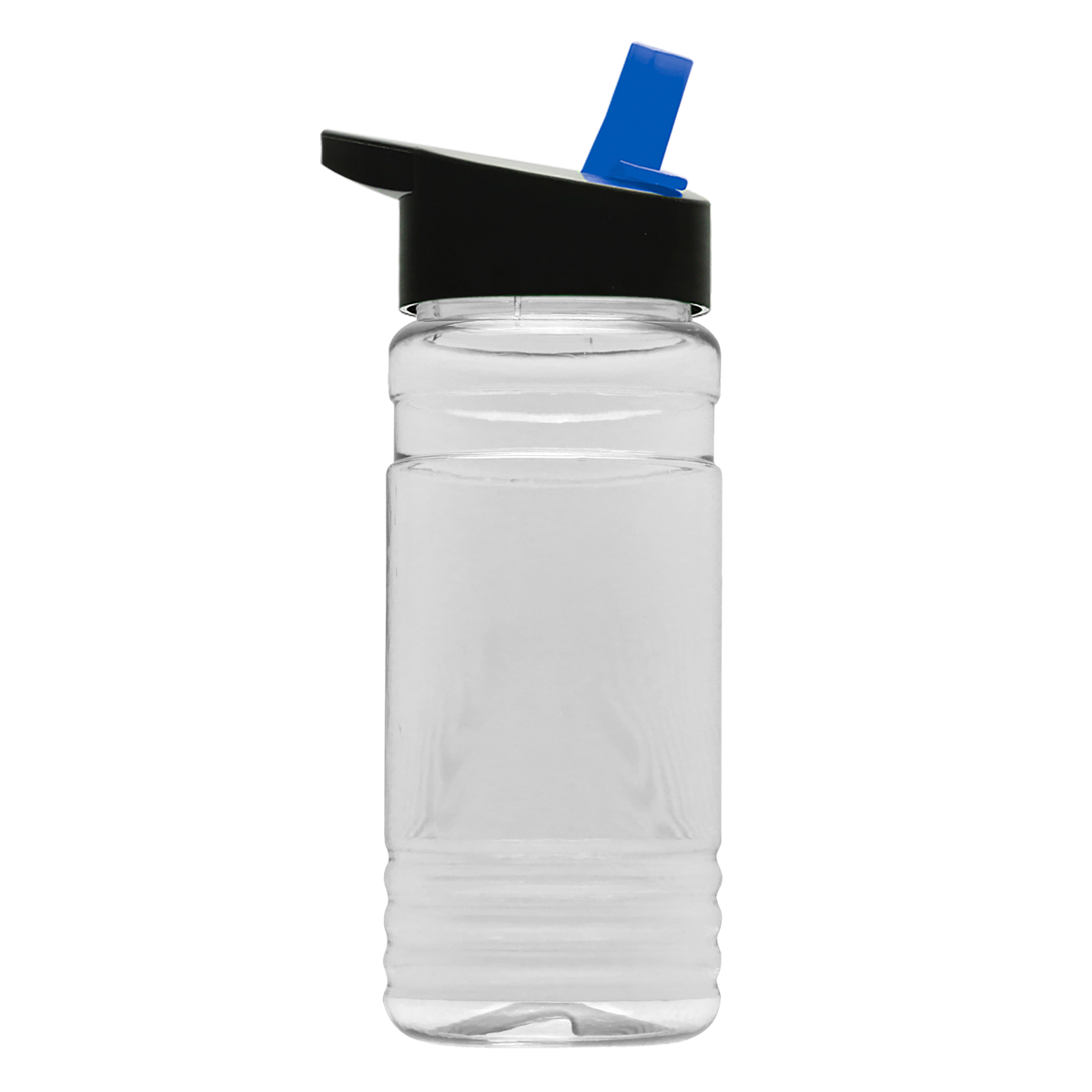 Custom logo Clear Bottle with Flip-Straw Lid - 20 oz.