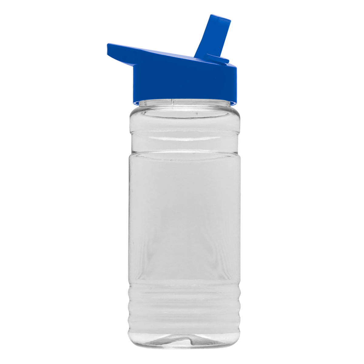 Custom logo Clear Bottle with Flip-Straw Lid - 20 oz.
