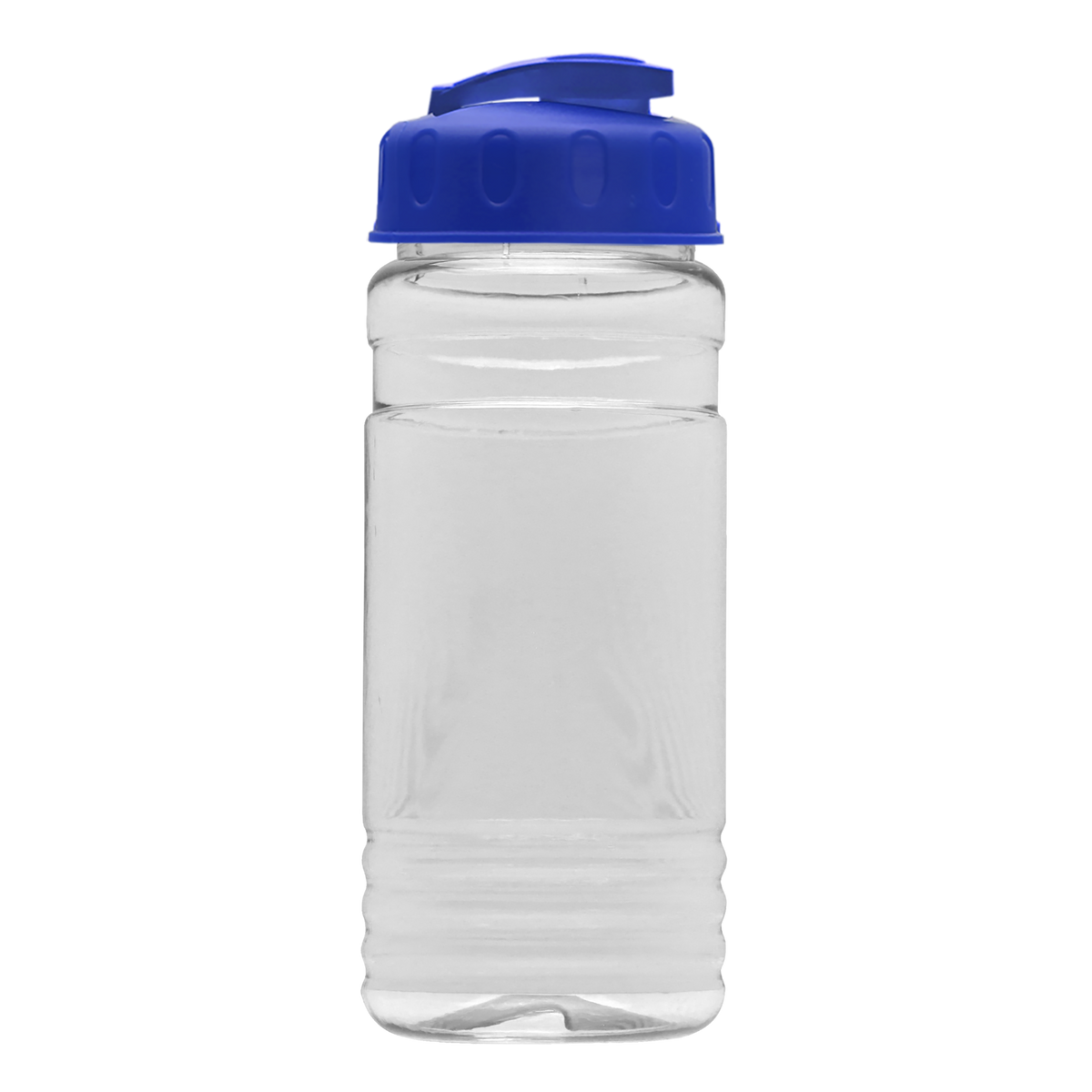 Custom logo Clear Bottle with Flip-Top Lid - 20 oz.