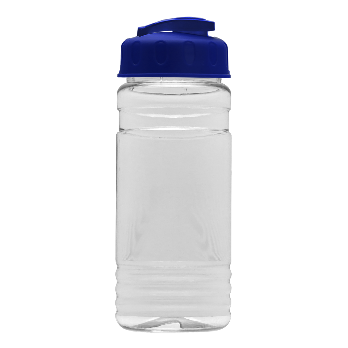 Custom logo Clear Bottle with Flip-Top Lid - 20 oz.
