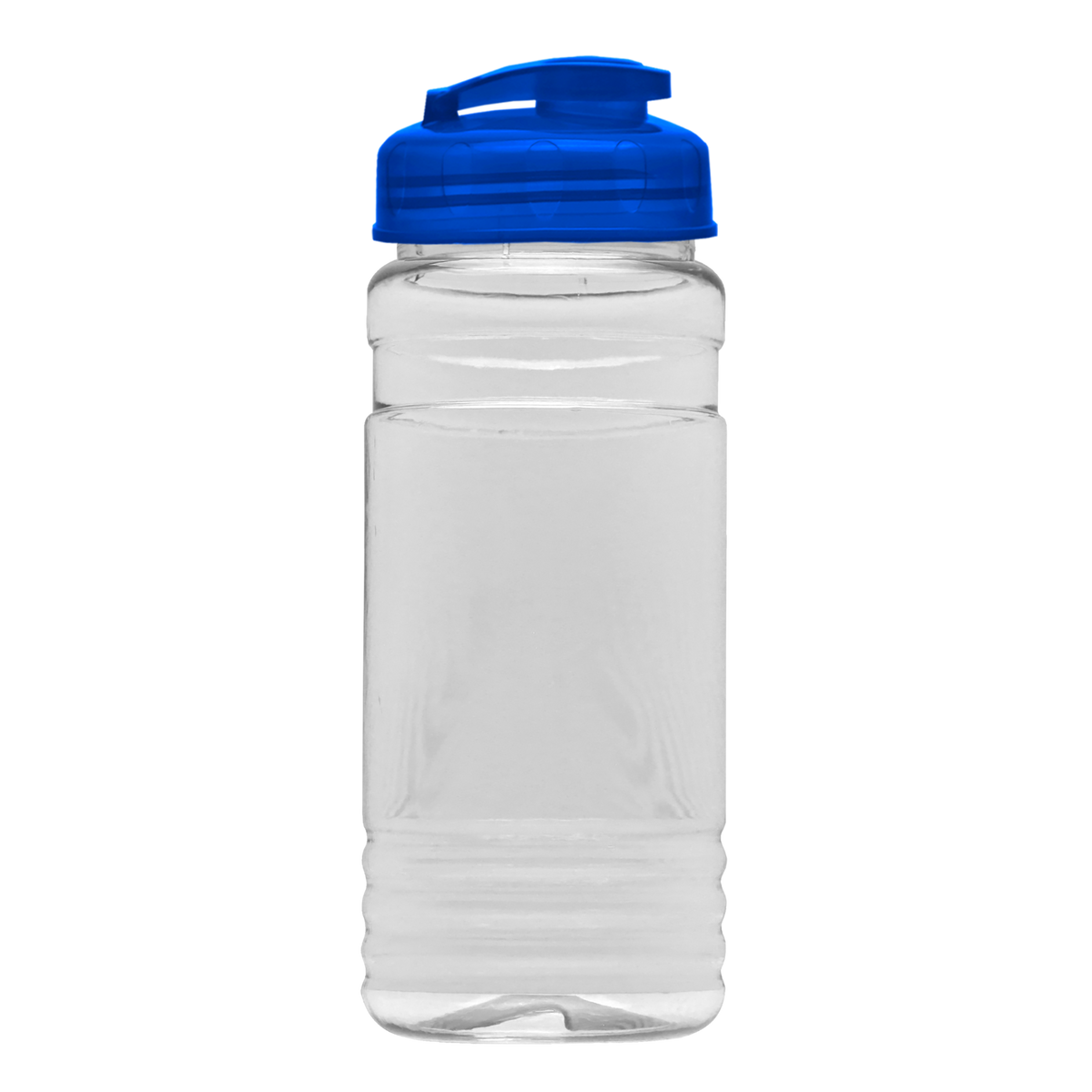 Custom logo Clear Bottle with Flip-Top Lid - 20 oz.