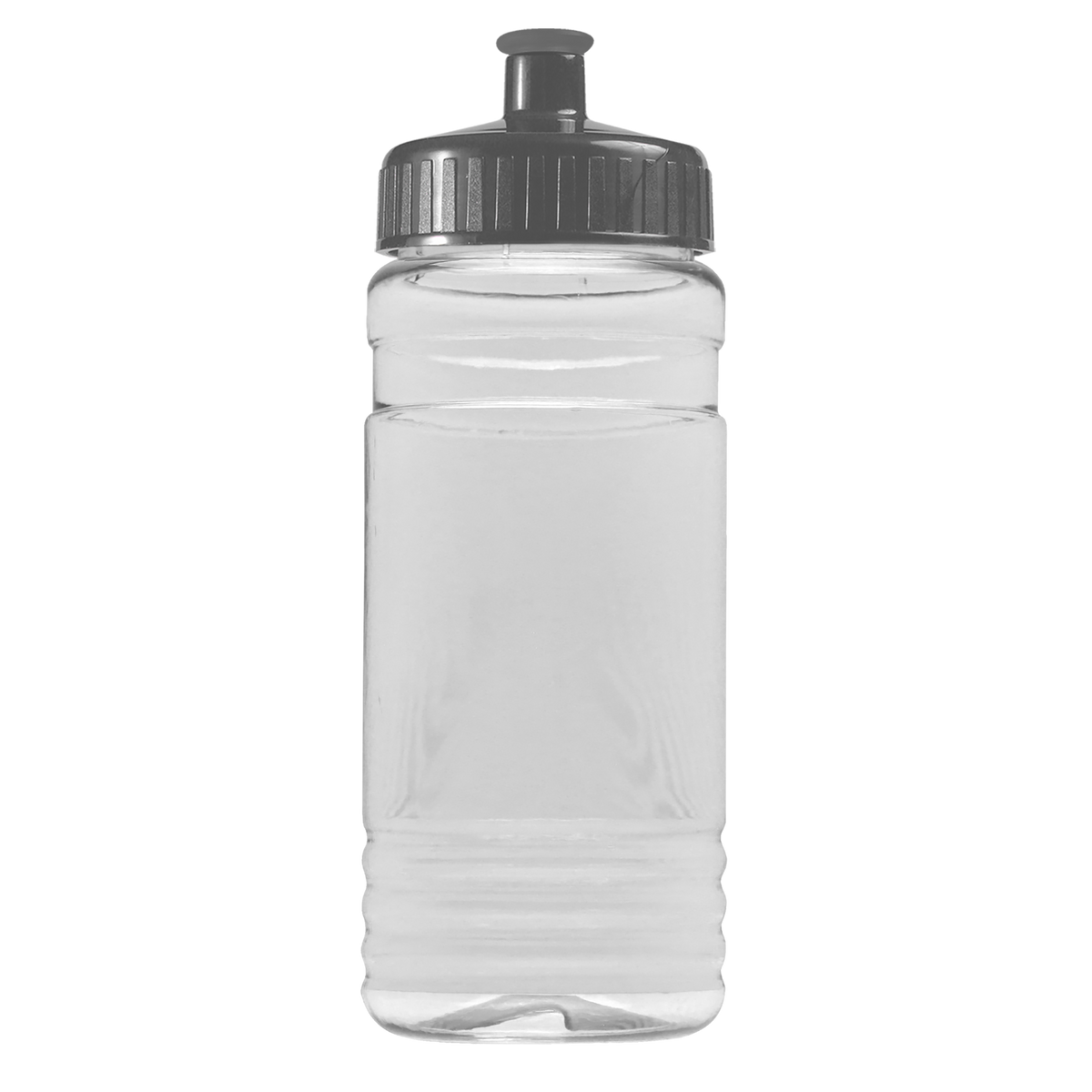 Custom logo Clear Bottle with Push-Pull Lid - 20 oz.