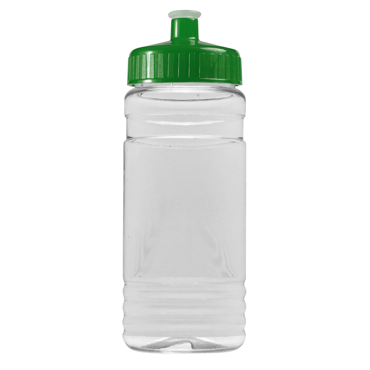 Custom logo Clear Bottle with Push-Pull Lid - 20 oz.
