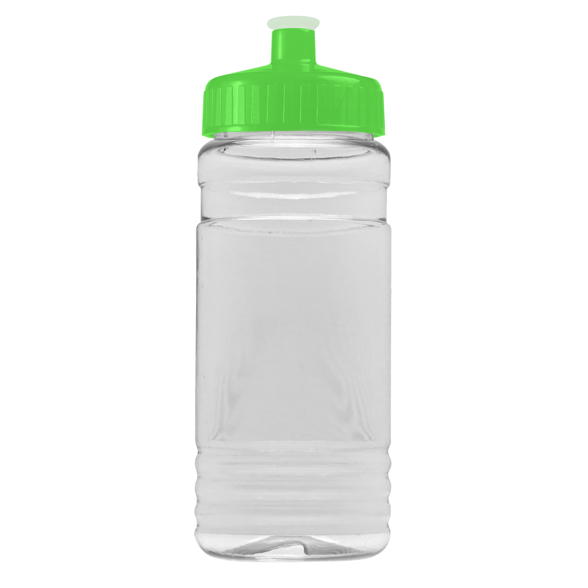 Custom logo Clear Bottle with Push-Pull Lid - 20 oz.