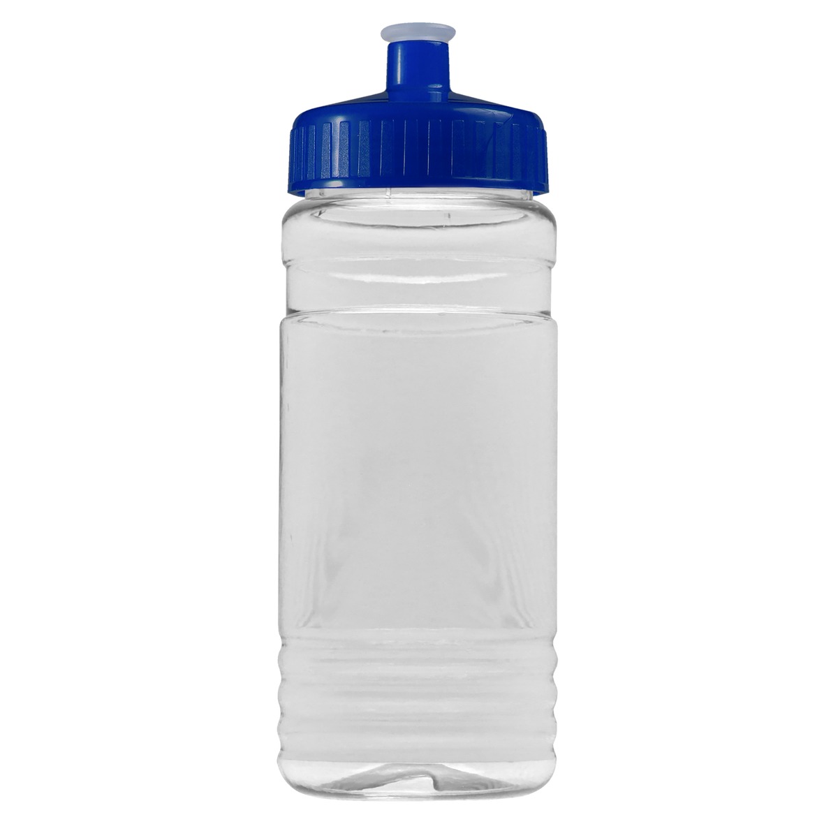 Custom logo Clear Bottle with Push-Pull Lid - 20 oz.