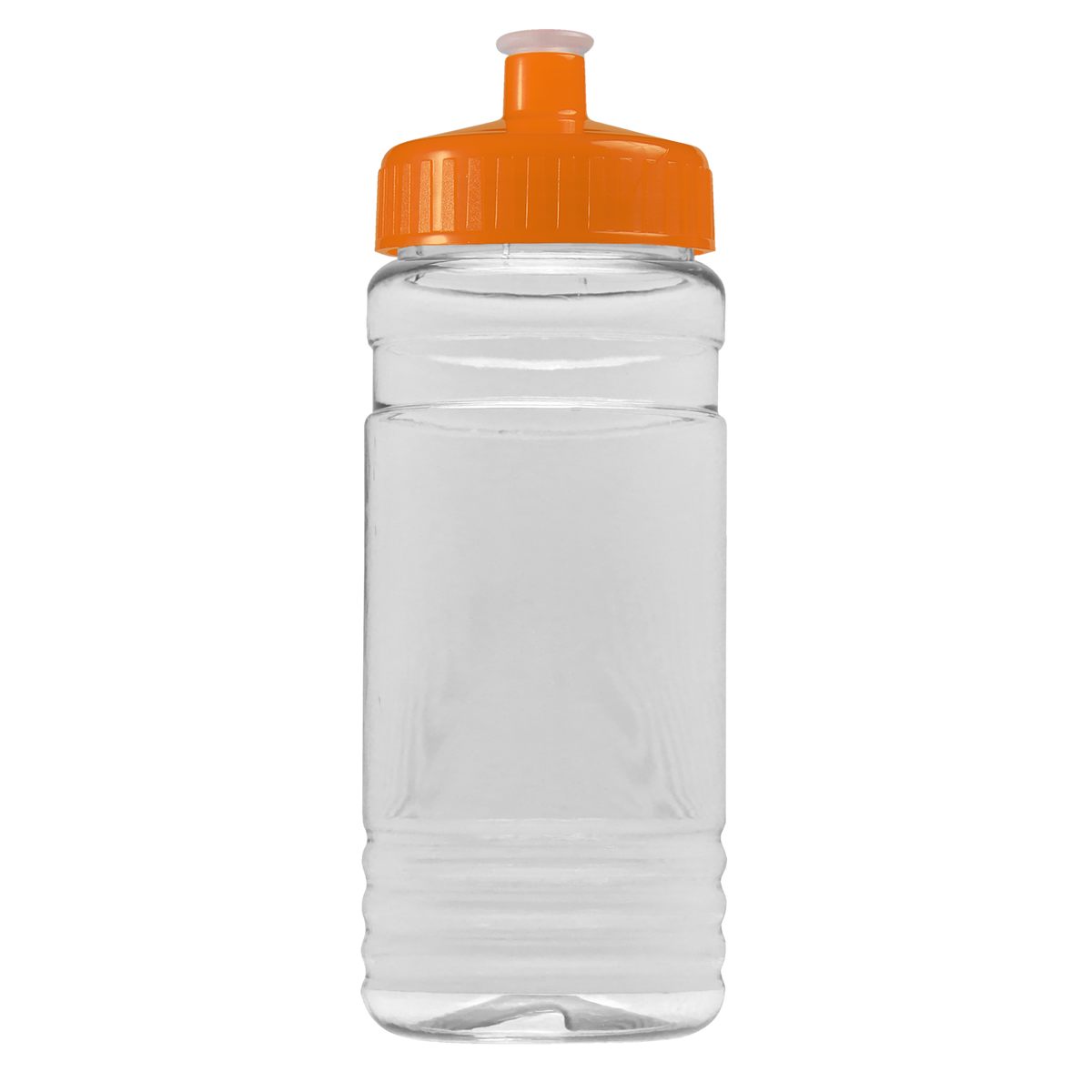 Custom logo Clear Bottle with Push-Pull Lid - 20 oz.