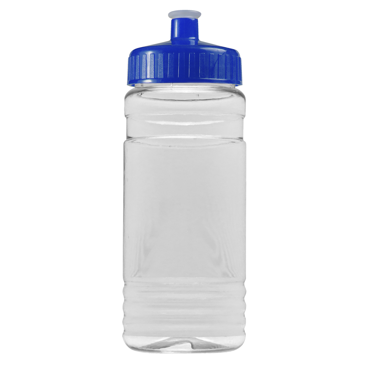 Custom logo Clear Bottle with Push-Pull Lid - 20 oz.
