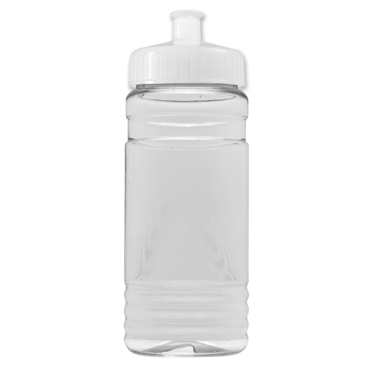 Custom logo Clear Bottle with Push-Pull Lid - 20 oz.