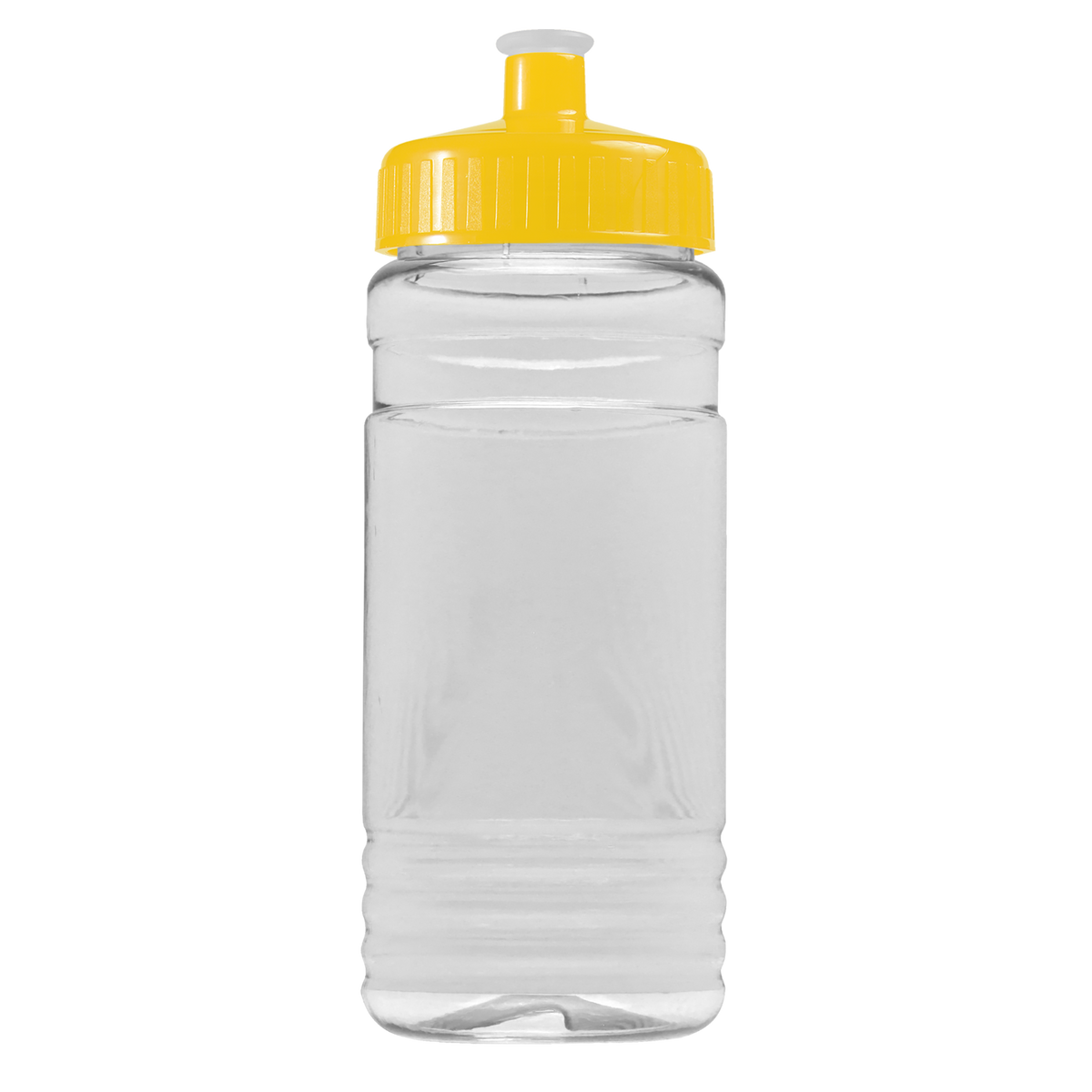 Custom logo Clear Bottle with Push-Pull Lid - 20 oz.