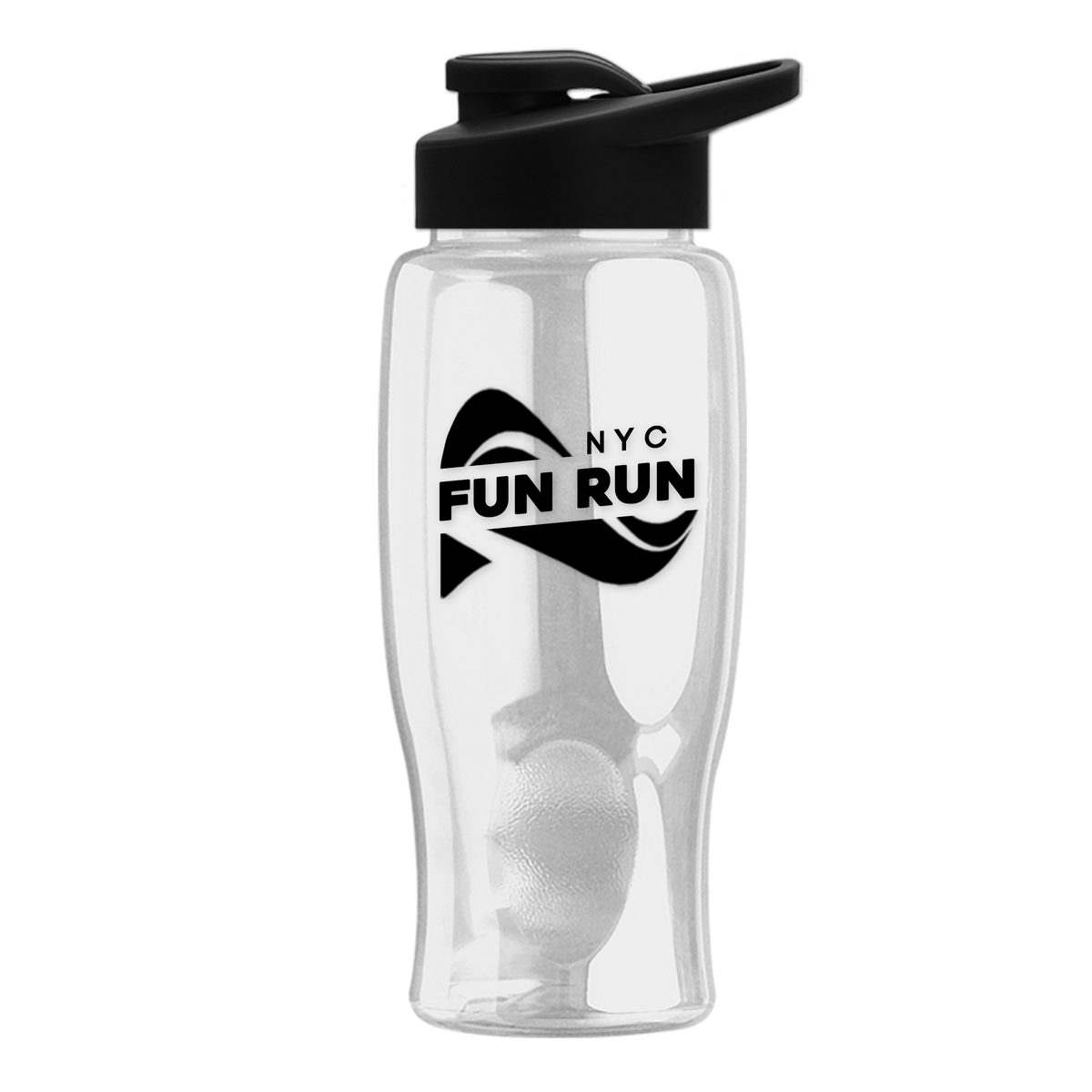 Custom logo Poly+ Bottle with Drink-Thru Lid - 27 oz.