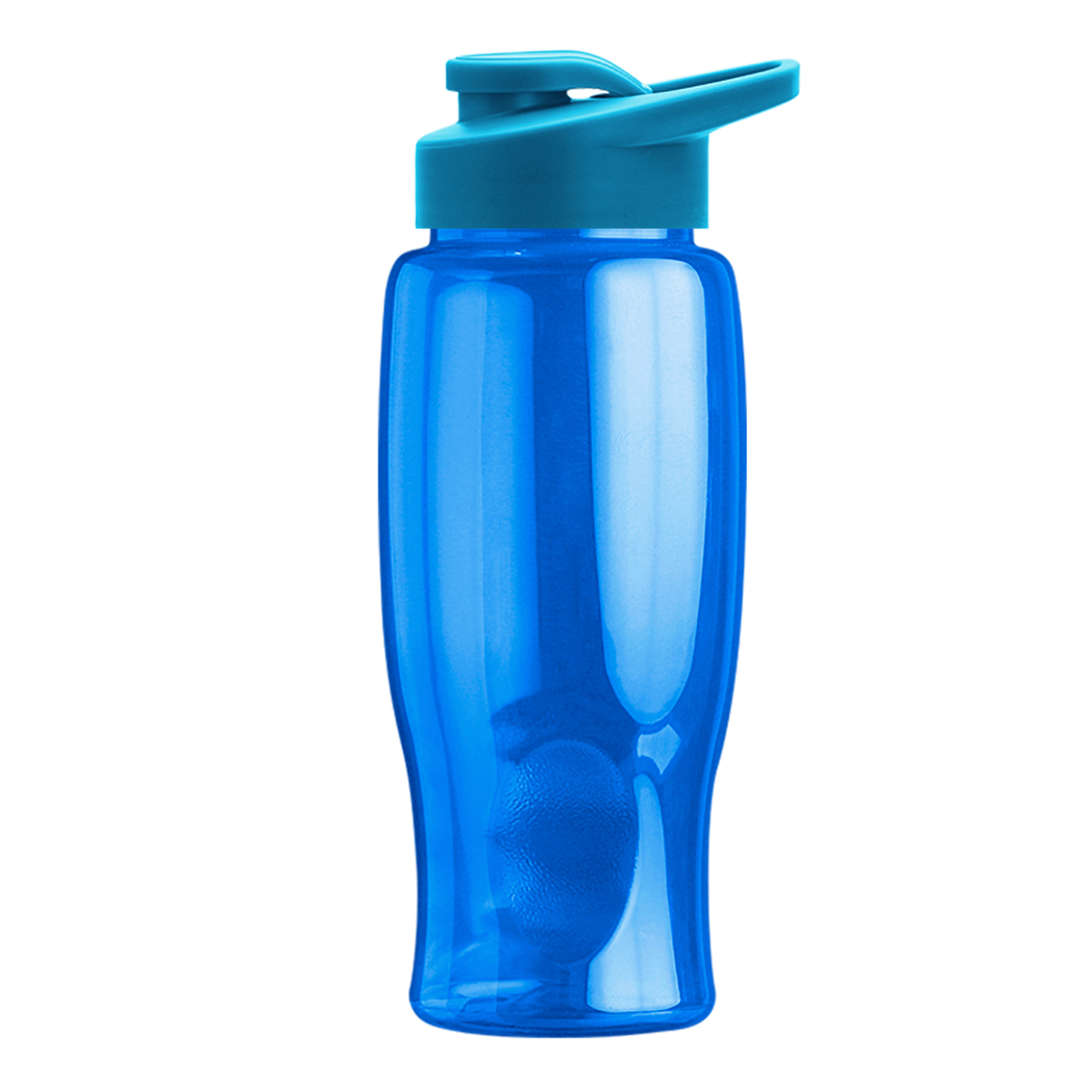 Custom logo Poly+ Bottle with Drink-Thru Lid - 27 oz.